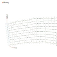 Guirlande lumineuse LED de Noël étanche 3D miniature 360 degrés 12V WS2811 3 fils RGB pour écran en cuir, rideau féerique de vacances