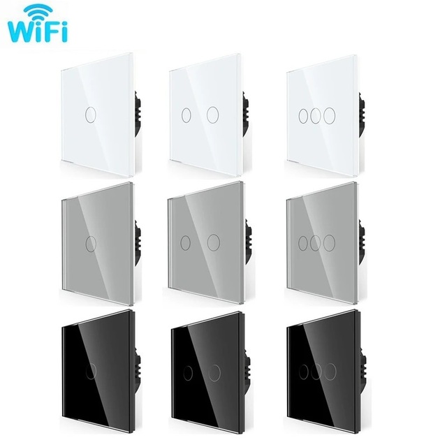 Factory Price Wifi Smart Switch Home 220V Alexa Voice Control Light Smart Light Switch