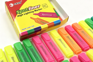 Hot Selling New Fashion Promotion <b>Office</b> Advertising Gift 12 Fluorescent Colors Highlighter Marker Pen, Chisel Tip Highlighter - Product Image 6