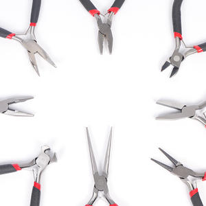 Juego de alicates para joyería Xinrui de 8 piezas, mango de plástico chapado en acero 45 para herramientas de fabricación de joyería DIY, varios tamaños - Product Image 3