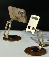 Support de téléphone portable réglable en métal pour bureau, accessoires de bureau pour ordinateur, support mobile