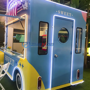 Truk Makanan Retro Baru dari Pabrik, Van Es Krim Vintage untuk Katering, Trailer Mobile Fiberglass untuk Hotdog dan Makanan Cepat Saji, Dijual - Product Image 6