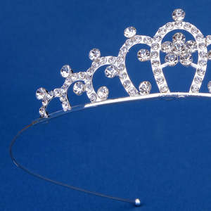 Niños Tiara corona decoración diadema princesa elegante corona para niñas nupcial boda graduación fiesta de cumpleaños al por mayor - Product Image 5