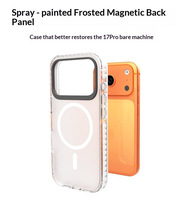 Coque de téléphone portable haut de gamme transparente magnétique antichute trois-en-un avec airbag, compatible iPhone 17 Pro Max, de fabrication directe