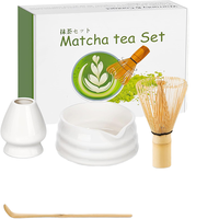 8 ensembles de thé matcha personnalisés avec logo, style classique, fouet en bambou tendance, outils en céramique, coffret cadeau