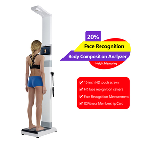 Analyseur de composition corporelle BIA segmentaire à 8 électrodes, ultrasonique, avec reconnaissance faciale, pour clubs de fitness et salons de beauté - Product Image 1