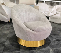 Salon nordique moderne, canapé dans le hall de l'hôtel, chaises d'appoint, meubles de salon, chaise Boucle en tissu de velours