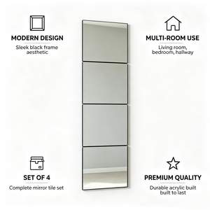 Hardened Acrylic Full Length <b>Mirror</b> <b>Tiles</b> Splicing Combination Wall <b>Mirror</b> for Bedroom Apartment Hotel Decoration - Product Image 2