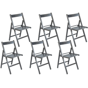 Sedie Pieghevoli in Legno di Faggio 42x40x78 Cm, Sedia Pieghevole per Interni ed Esterni Senza Braccioli - Product Image 1