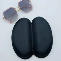 Grand étui de lunettes de soleil en tissu Oxford noir tricoté EVA sac à fermeture éclair étui de lunettes de soleil de sport Simple
