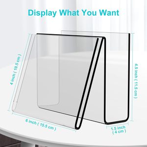 <span class=keywords><strong>Acrylic</strong></span> ngang bưu thiếp hiển thị chủ easel Tablet chủ cho bưu thiếp chúc mừng công thức chỉ số kinh doanh Bộ nhớ-lưu ý thẻ - Product Image 2