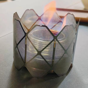 Réchaud de camping 2-en-1 à gaz, monobloc, coupe-vent, ultra-léger, en acier inoxydable, avec grille de protection, idéal pour l'extérieur - Vente chaude - Product Image 3