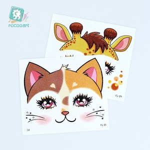 สติกเกอร์ติดหน้าเด็ก <span class=keywords><strong>ลาย</strong></span>การ์ตูนสัตว์ แบบกากเพชร สำหรับแต่งหน้าชั่วคราว <span class=keywords><strong>ลาย</strong></span>ยุโรปอเมริกัน ปี 2025 - Product Image 5