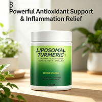 Capsules de Curcuma, Curcumine, Ashwagandha et Spiruline OEM avec Extrait de Poivre Noir, Capsules Végétales, Complément Alimentaire, 90 Unités