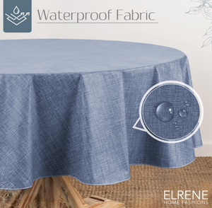 Tovaglia Ovale in Vinile 52x70 Pollici, Impermeabile e Antimacchia, con Retro in Flanella <span class=keywords><strong>per</strong></span> Uso Quotidiano in Cucina - Product Image 2