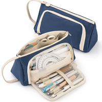 Trousse à crayons grande capacité, étui à stylos, sac de papeterie simple, organiseur pour l'école, le collège, le bureau, pour adolescents, filles, adultes, étudiants