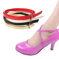 Lacets de chaussures antidérapants à talons hauts réglables, accessoires de remplacement pour lacets de chaussures à la cheville