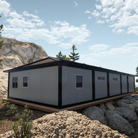 Chalet privé de grande taille conteneur de projet en acier léger personnalisé conteneur modulaire portable maison de construction préfabriquée villa