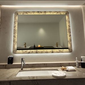 <span class=keywords><strong>Espejo</strong></span> Inteligente Táctil Iluminado para Baño con Diseño Gráfico, Función Antivaho HD, Moderno, Rectangular, IP44 - Product Image 3