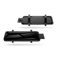 Yifuxin Layar Sentuh IPS 9,66 inci Nirkabel Portabel Carplay Android Auto Dual Dash Cam Depan/Belakang 1080P WiFi Penglihatan Malam