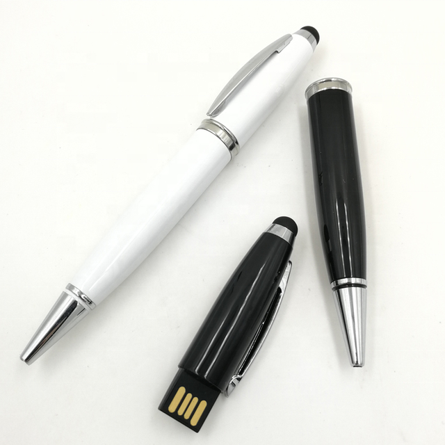 Bulk Pen Shape Pendrive 16gb Ball Pen 1gb Usb Flash Drives with Laser Pointed Custom logo
