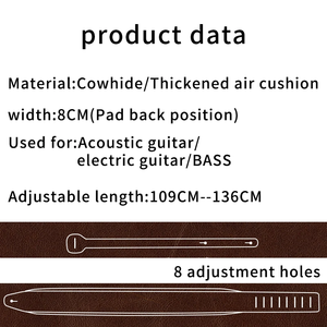 Correa de plástico <span class=keywords><strong>Soldier</strong></span> con capa superior Crazy Horse de PU y amortiguación de aire. Correa <span class=keywords><strong>Universal</strong></span> para Guitarra Acústica, Guitarra Eléctrica y Bajo, Hecha en China - Product Image 3