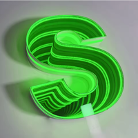 Letrero de Logotipo Infinito de Acrílico LED Personalizado Grande con Efecto de Luz 3D para Decoración de Oficina Interior