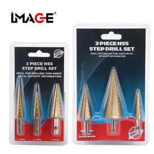 Image 3 Piece Hss Step Drill Set 3-20mm For <b>Thin</b> <b>Sheet</b> <b>Metal</b> Drilling - Product Image 1