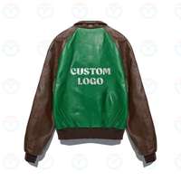 Veste en cuir PU à manches longues avec col rabattu, logo OEM/ODM personnalisé, taille plus pour homme