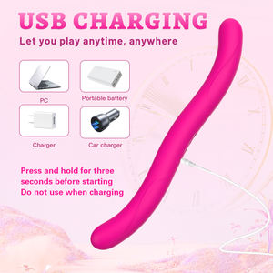 Жидкий силиконовый двухсторонний вибратор - Product Image 6