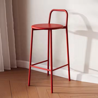Nordique moderne Designer tabouret haut Simple luxe extérieur chaise de Bar décontracté dossier maison Bars hôtels chambres salons salle à manger