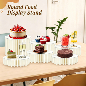 Soportes cilíndricos encriptados <span class=keywords><strong>de</strong></span> 60 niveles para buffet, exhibidores <span class=keywords><strong>de</strong></span> comida para mesa, pedestales para fiestas, set <span class=keywords><strong>de</strong></span> exhibición para mesa <span class=keywords><strong>de</strong></span> postres, exhibidor <span class=keywords><strong>de</strong></span> cupcakes - Product Image 6