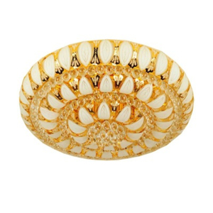 Chambre à coucher Plafonnier Encastré Véritable Corne d'abondance Motif Lustre Lumières Cristal Lotus Pétales Plafonnier - Product Image 2