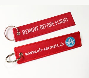 En gros Logo <span class=keywords><strong>Personnalisé</strong></span> Vol Brodé <span class=keywords><strong>Porte</strong></span>-clés <span class=keywords><strong>Porte</strong></span>-clés Supprimer Vol Avant Vol Tissé Logo Étiquette Personnalisée - Product Image 2