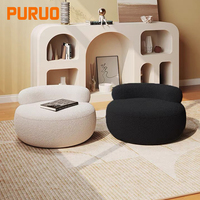 Nouveau produit 2026 : Fauteuil de salon moderne, canapé de loisirs en tissu durable pour la maison, fauteuil Hippopotame en peau de mouton pour la détente