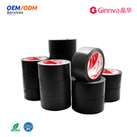 Ruban de réparation imperméable Ginnva noir en tissu à haute viscosité, forte résistance à la traction, pour la fixation des tapis et l'étanchéité des tuyaux, usage intensif