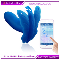Vibrateur Bluetooth Realov en forme de papillon, produit pour adultes, pour femmes, vibrateur clitoridien, application, masturbation, jouets sexuels