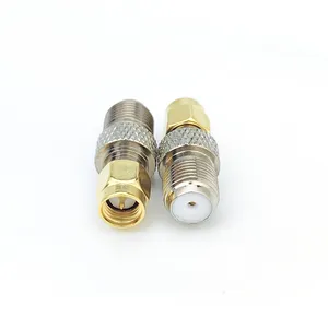 热销射频同轴电缆连接器Sma型公插头至F母插孔适配器二手同轴电缆