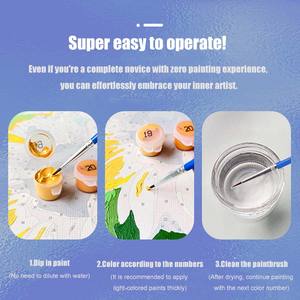 Nouveauté Beauté et Chien Serpent DIY <span class=keywords><strong>Peinture</strong></span> à l'Huile Numérique par Numéros Décor Suspendu Art Mural Animal <span class=keywords><strong>Peinture</strong></span> par Numéro pour Adultes - Product Image 6