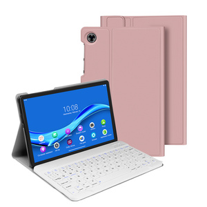 Funda protectora delgada para tableta, carcasa de cuero con teclado para <span class=keywords><strong>Lenovo</strong></span> Tab M10 TB-<span class=keywords><strong>X606F</strong></span>/TB-X606X de 10,3 pulgadas - Product Image 1