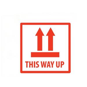 ฉลากเตือนเคลือบ UV กันน้ำใช้กระดาษเปราะบางแบบด้านเดียวฉลากสีแดง - Product Image 5