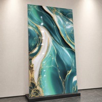 Panneau mural décoratif en marbre, papier peint PVC effet marbre, panneau brillant, autocollant imperméable, design graphique moderne pour hôtel