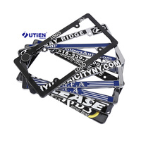 Support de plaque d'immatriculation en plastique, cadre de plaque d'immatriculation standard, support de plaque d'immatriculation personnalisé, cadres de plaques d'immatriculation