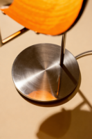 Lampe de table LED moderne en métal chromé en forme de donut, avec variateur d'intensité et interrupteur, garantie 2 ans - Décoration de luxe pour hôtel