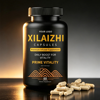 Produit naturel, extrait pur de Shilajit de l'Himalaya en capsule dans une bouteille, ultra pur, original