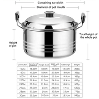 Ensemble de casseroles en acier inoxydable Allnice, 10 pièces, ensemble de casseroles pour la cuisson, ensemble de casseroles pour la cuisine à induction