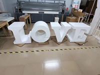 TABLEAU DE LETTRES D'AMOUR en PVC acrylique de luxe pour événement de mariage