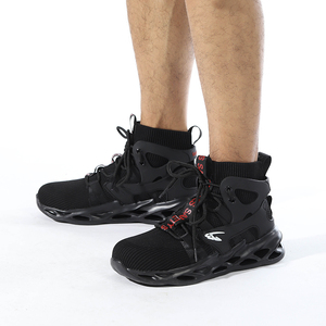Zapatos de seguridad a la moda para hombre, calzado de trabajo informal, transpirable, con punta de acero, para entrenar - Product Image 5