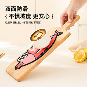 Cartoon Silicone Heat Insulating Mat For Kitchen Countertop Pot Lid <b>Rack</b> Non Slip <b>Dish</b> <b>Draining</b> Pad - Product Image 2