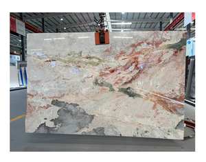 Isla de Cocina Moderna de Lujo en Cuarcita Rosa, 2800x1200mm, 30mm de Grosor, Resistente al Calor, No Porosa, Pulida, Serie Cuatro Estaciones - Product Image 1